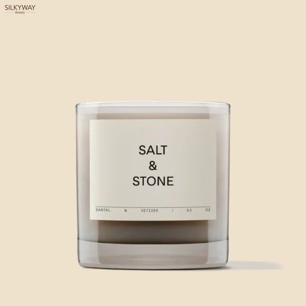 Duftlys - Santal &amp; Vetiver - Salt &amp; Stone