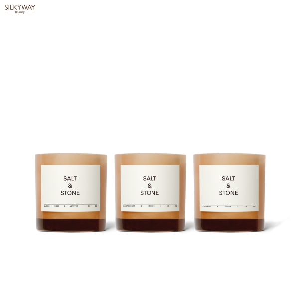 PAKKETILBUD - Duftlys trio SPAR 10% - Salt &amp; Stone 