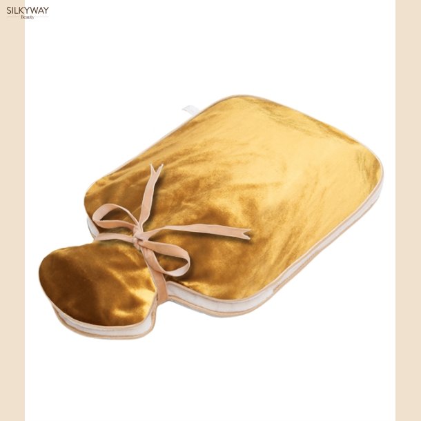 Hot Water Bottle Gold Silk Velvet - Holistic Silk